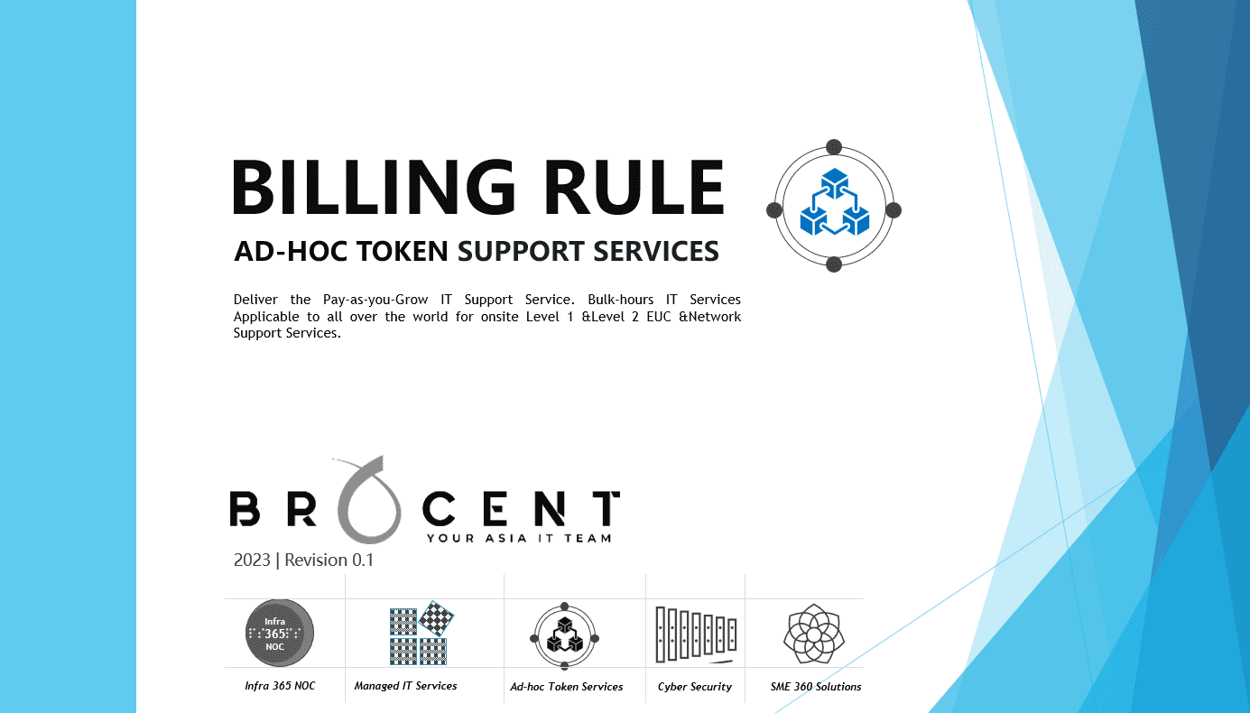 AD-HOC POBS Token Service Billing Rule | Managed IT Services - China, HK,  Singapore, Taiwan, Japan | Break Fix, Remote Support